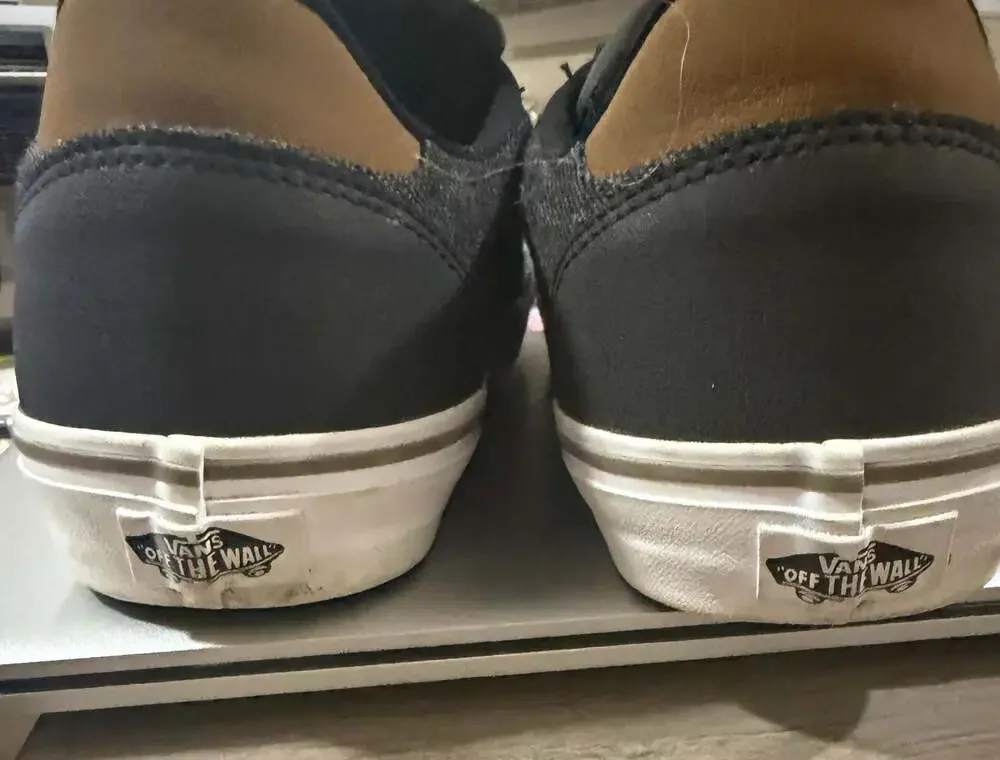 Vans Atwood Low Top Skate Shoes Black/Grey - Picture 5 of 7